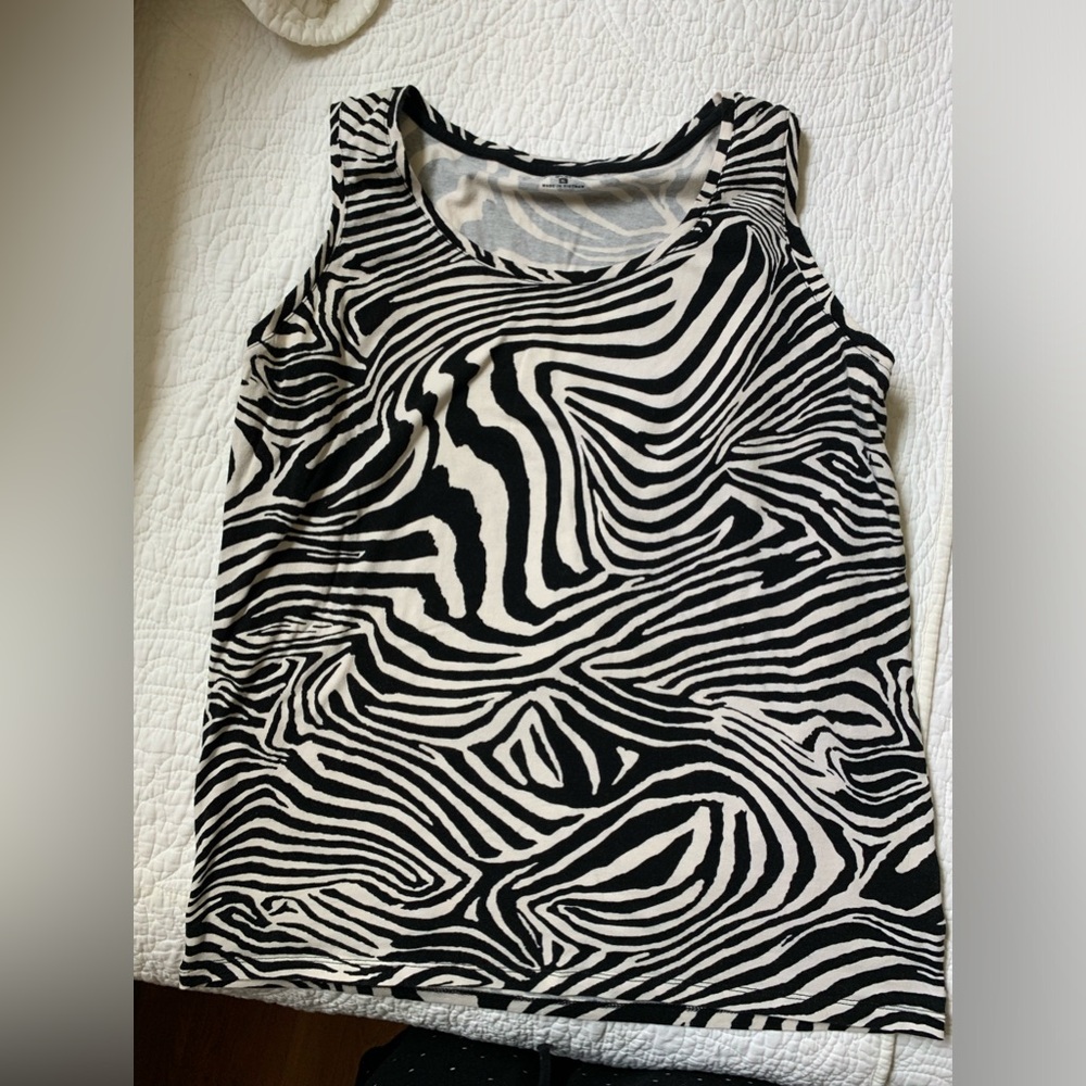 Jones New York Sport Zebra tank top
